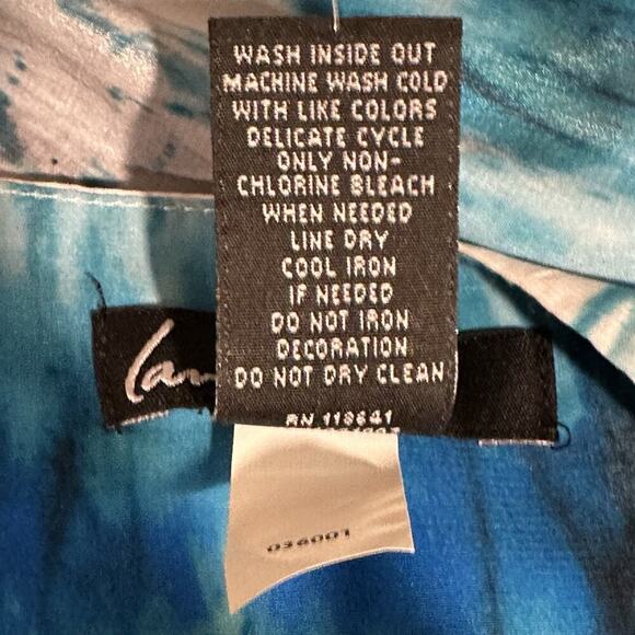 Lane Bryant Blue White Beaded Maxi Dress | Plus Size 22 | Boho Beach Resort Vibe - Picture 14 of 15